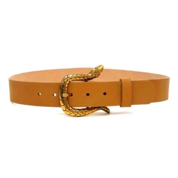 Juicy Couture Signature Logo  Rhinestone Snake Buckle Belt